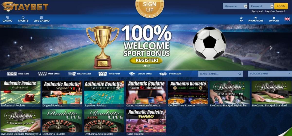 Staybet бонусы