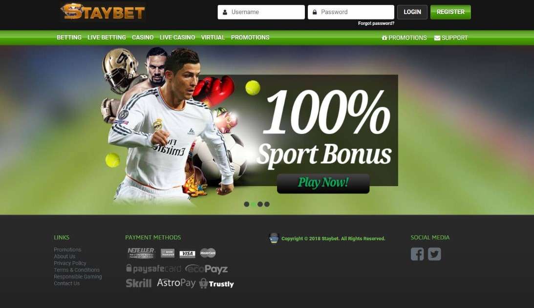 Staybet акции и промокоды