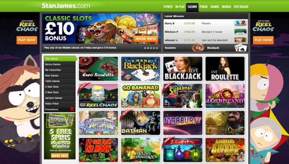 StanJames игры