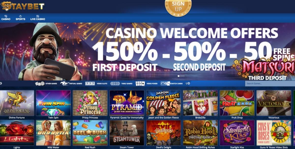 Staybet онлайн казино