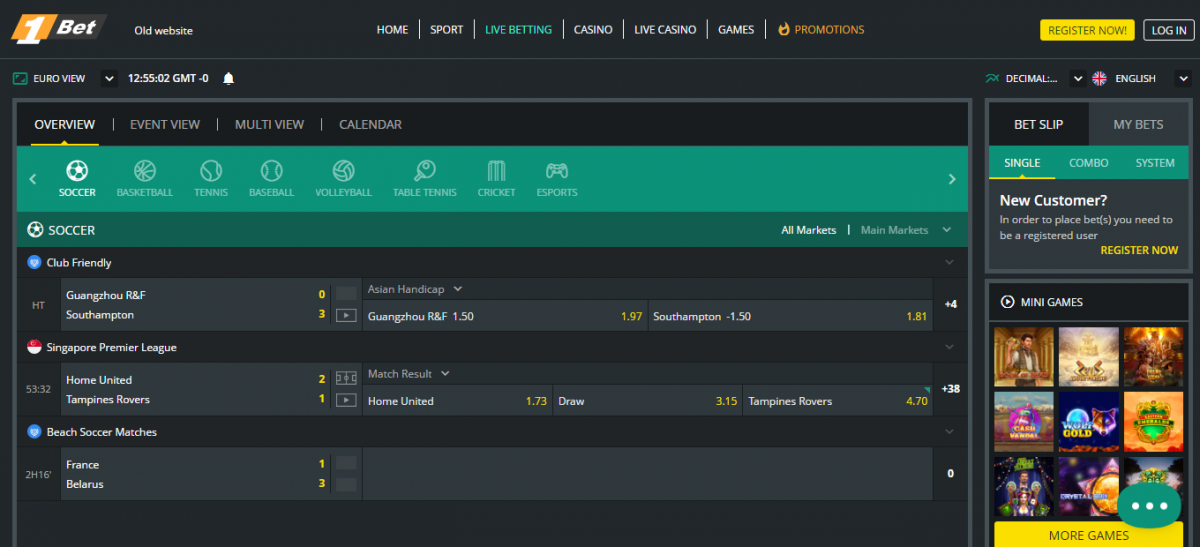 1bet онлайн букмекер