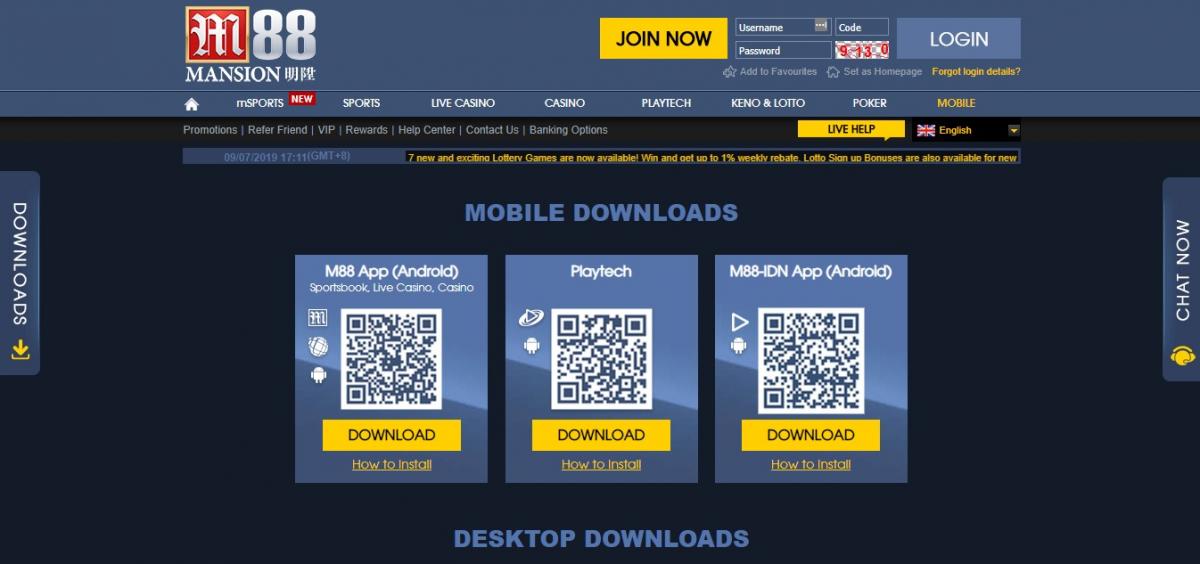 Mansion88 мобильная версия
