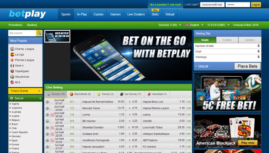 Betplay официальный сайт