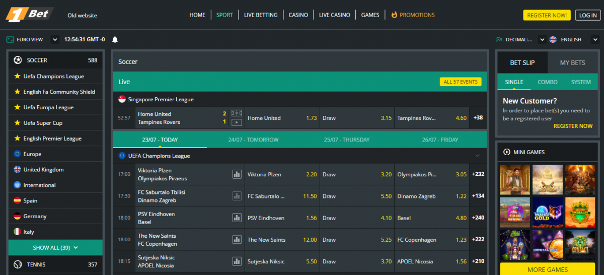 1bet ставки на спорт