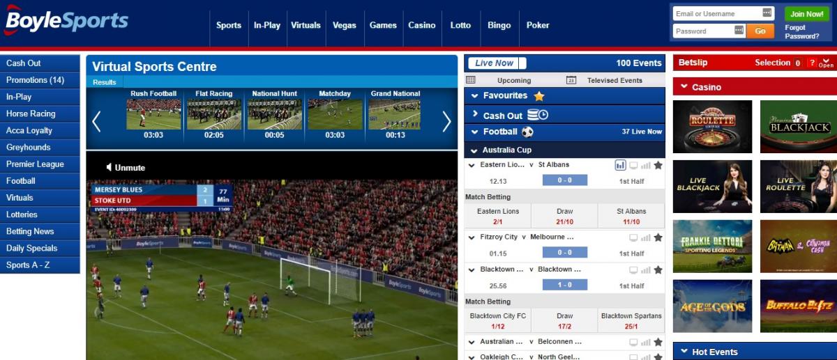 BoyleSports роспись и коэффиценты