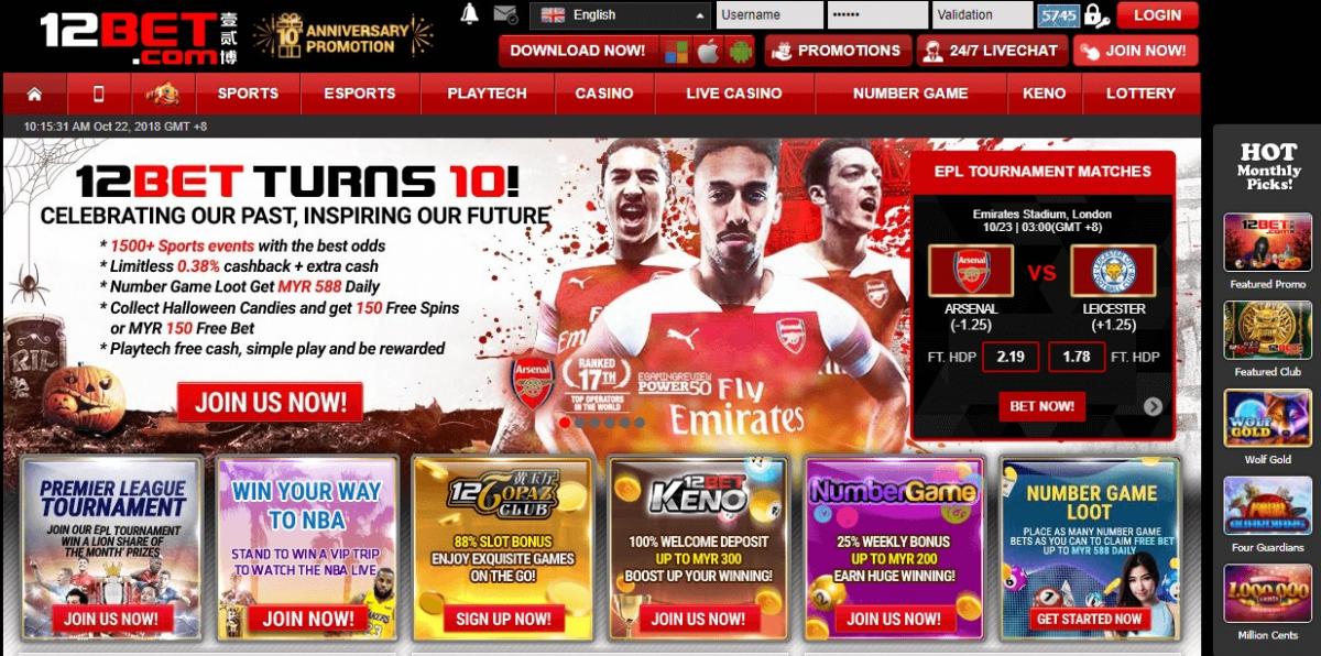 12Bet продвижение