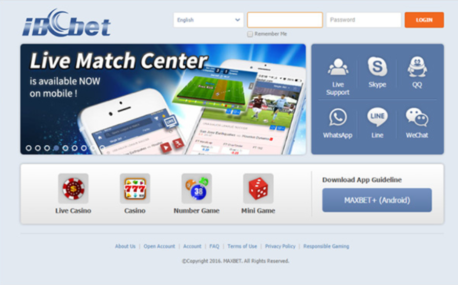 IBCbet мобильная версия