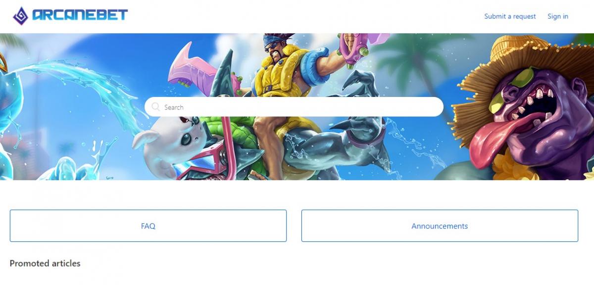 arcanebet служба поддержки