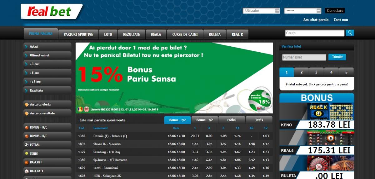 Букмекерская контора Realbet