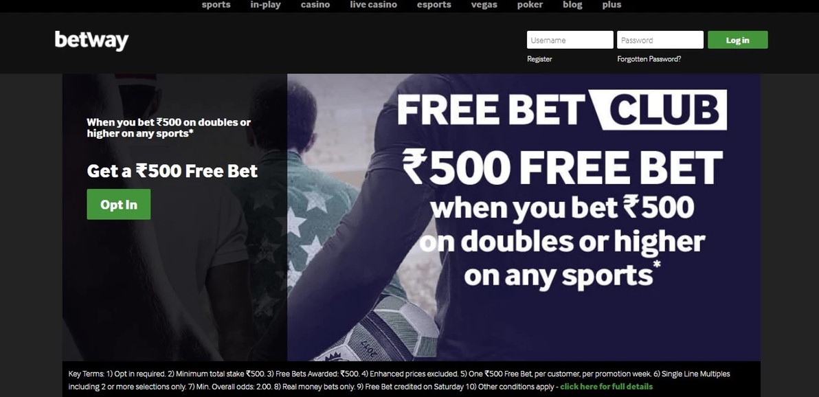 Betway регистрация и бонусы