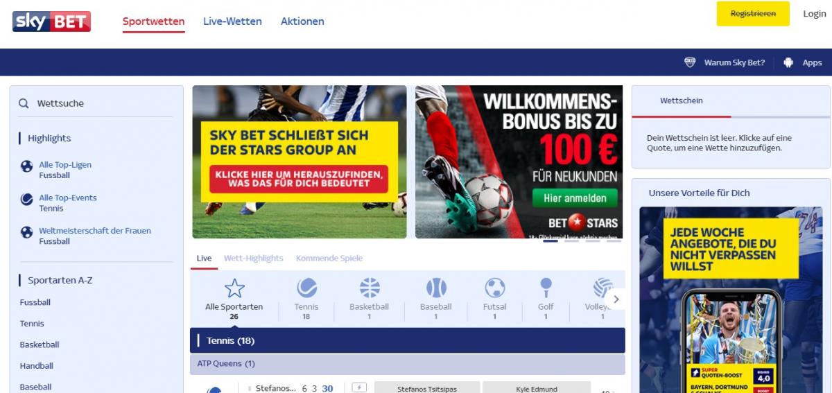 SkyBet обзор