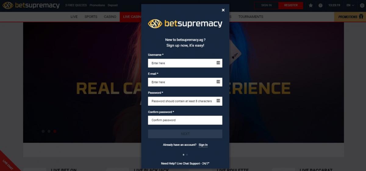 betsupremacy регистрация