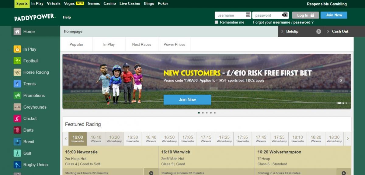 paddy power букмекерская контора