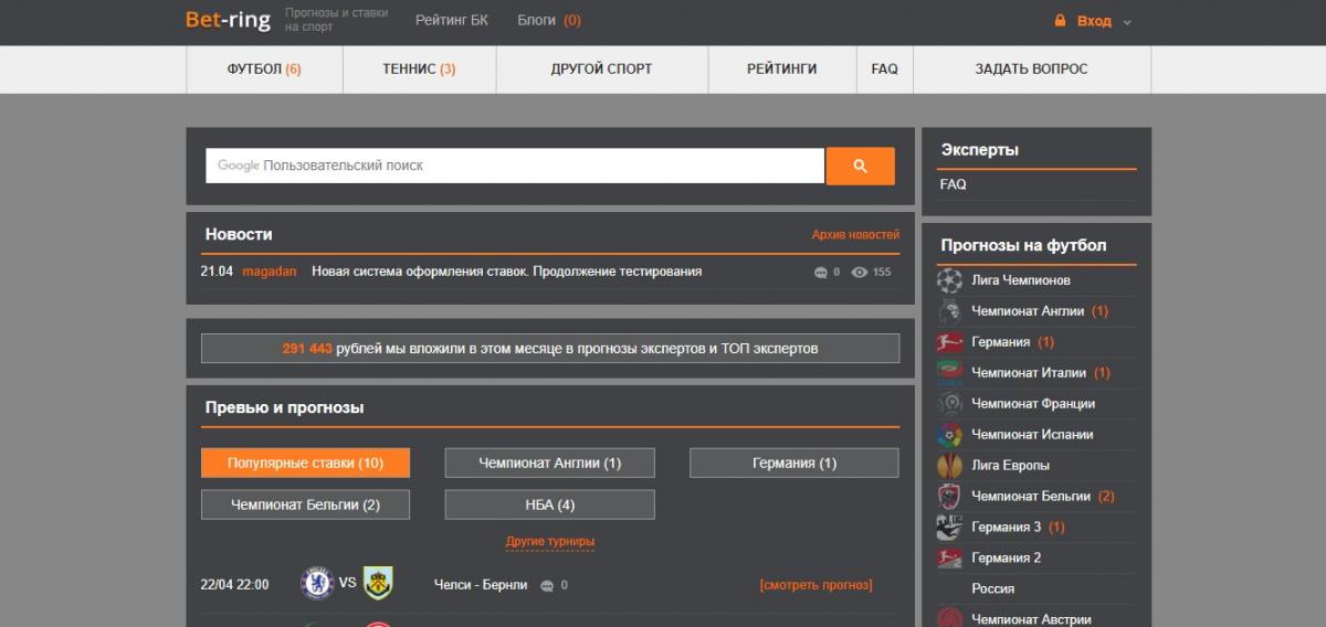 bet-ring прогнозы