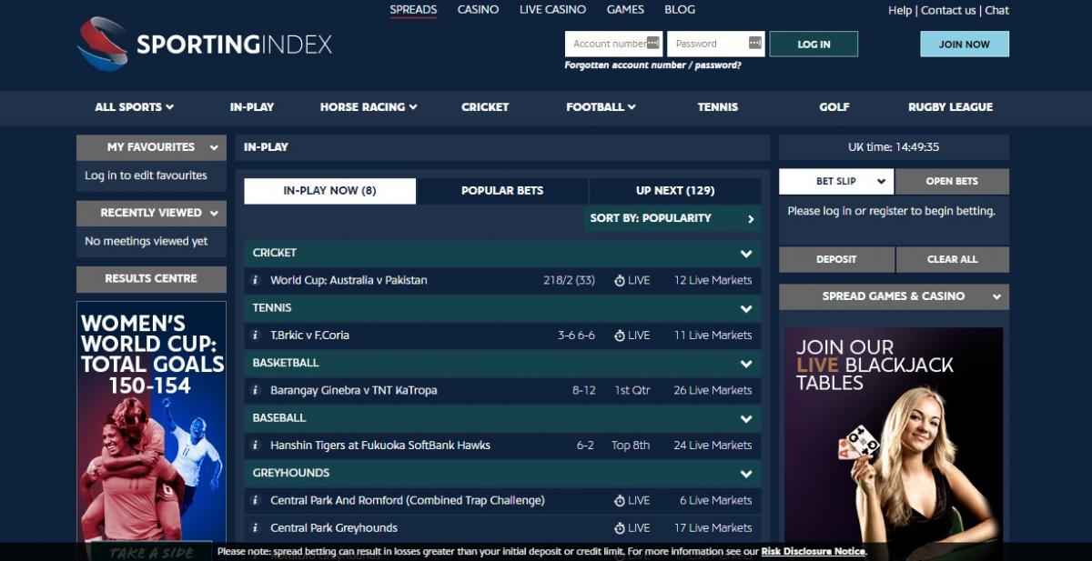 sportingindex ставки на спорт